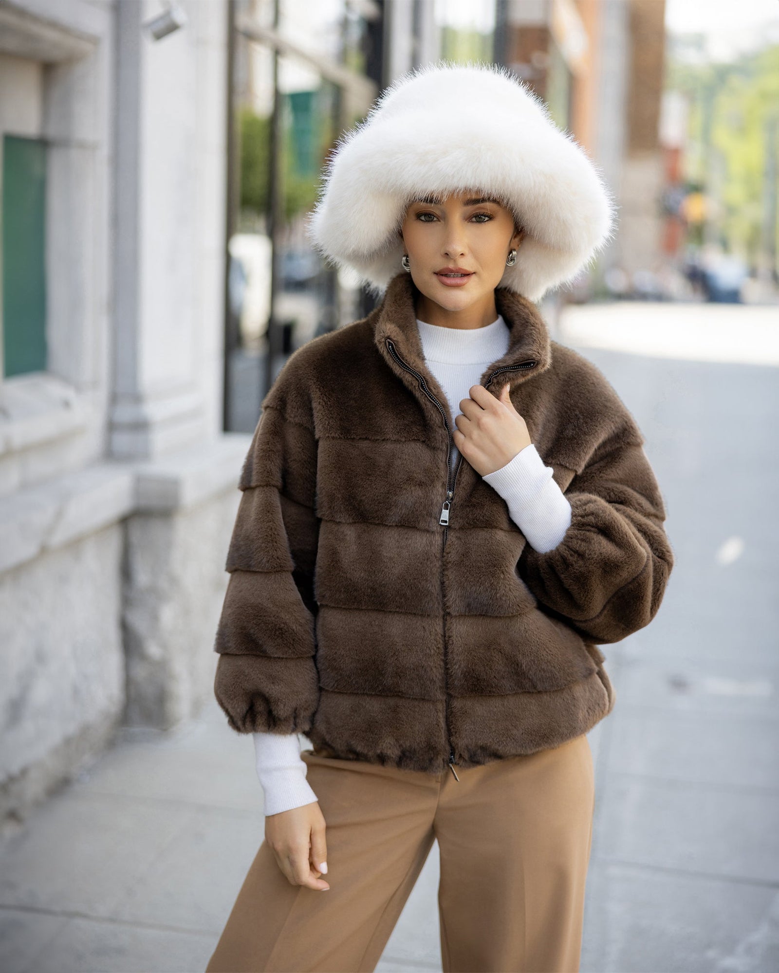 Fur-Free Fox (Faux Fur) Hat | Ivory