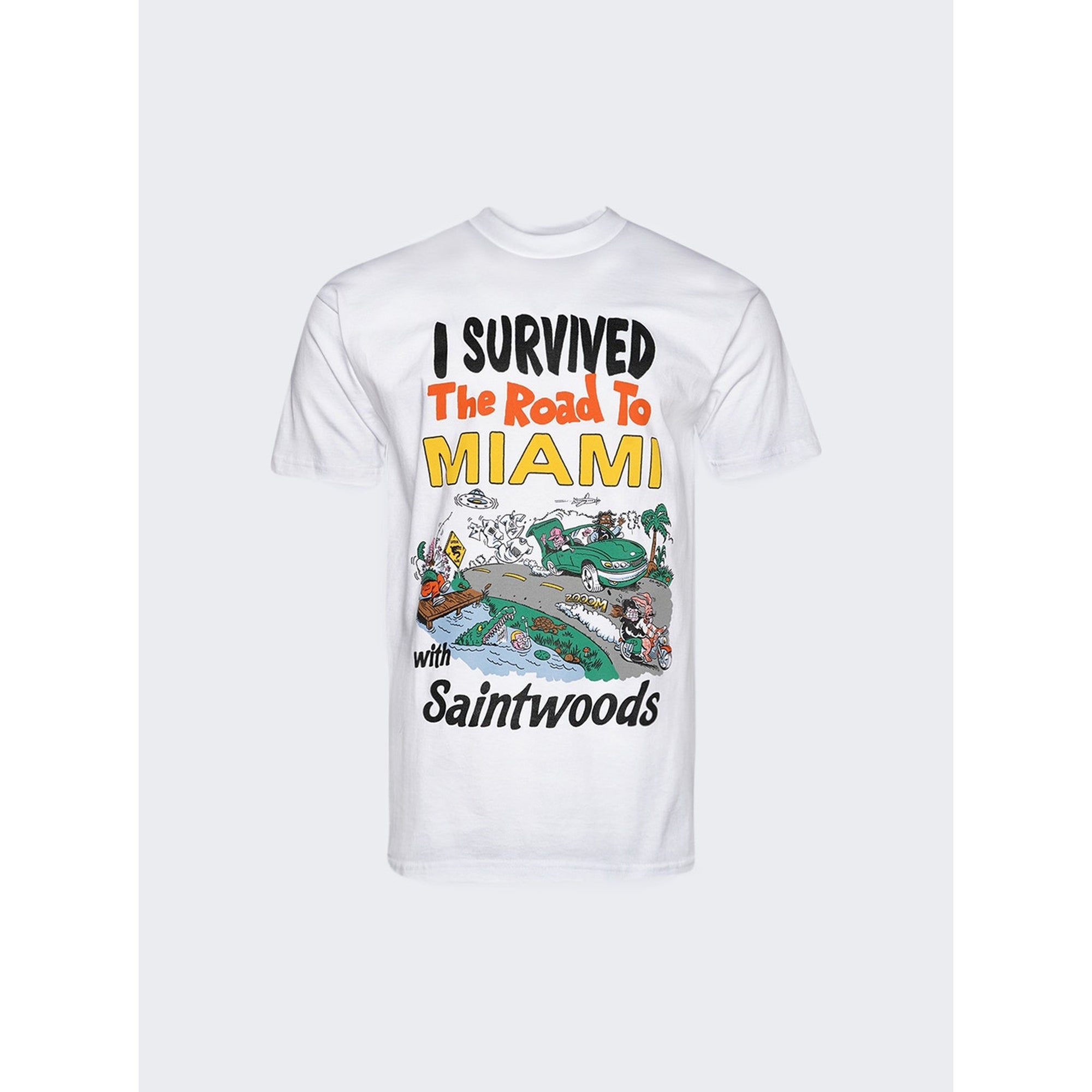 Saintwoods | Men | I Survived T-shirt White