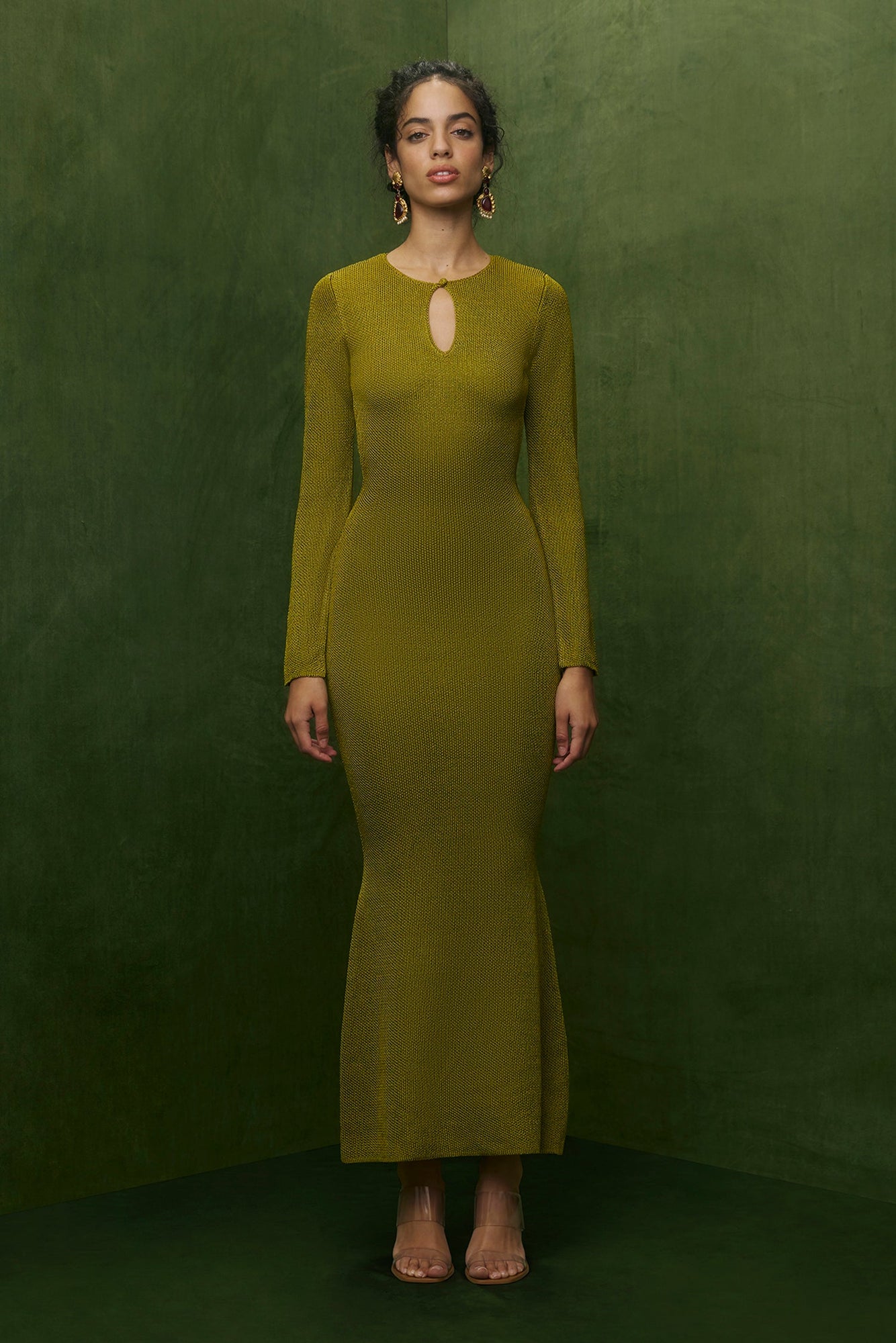 Evelina Dress | Moss