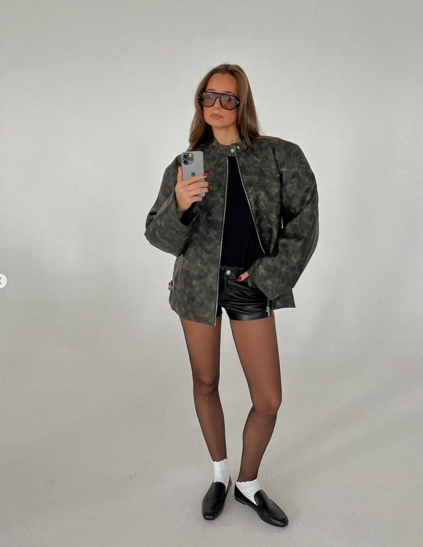 Vintage Patina Jacket | Black/Dark Green