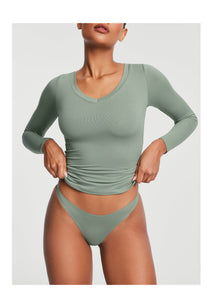 Seamless Cheeky Panty | Sage Green