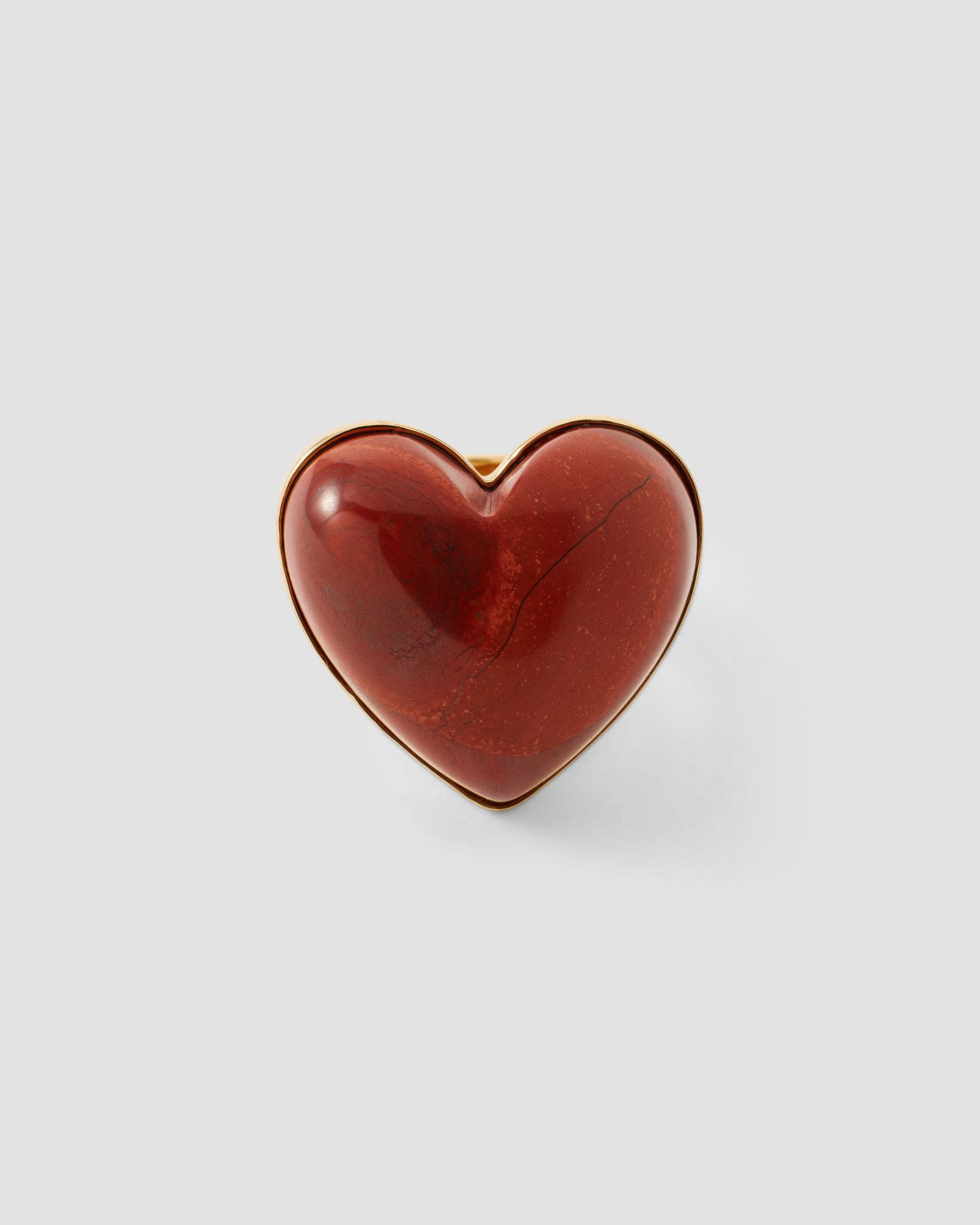 Semi-Precious Heart Ring ring - styled on model | womens gold rings