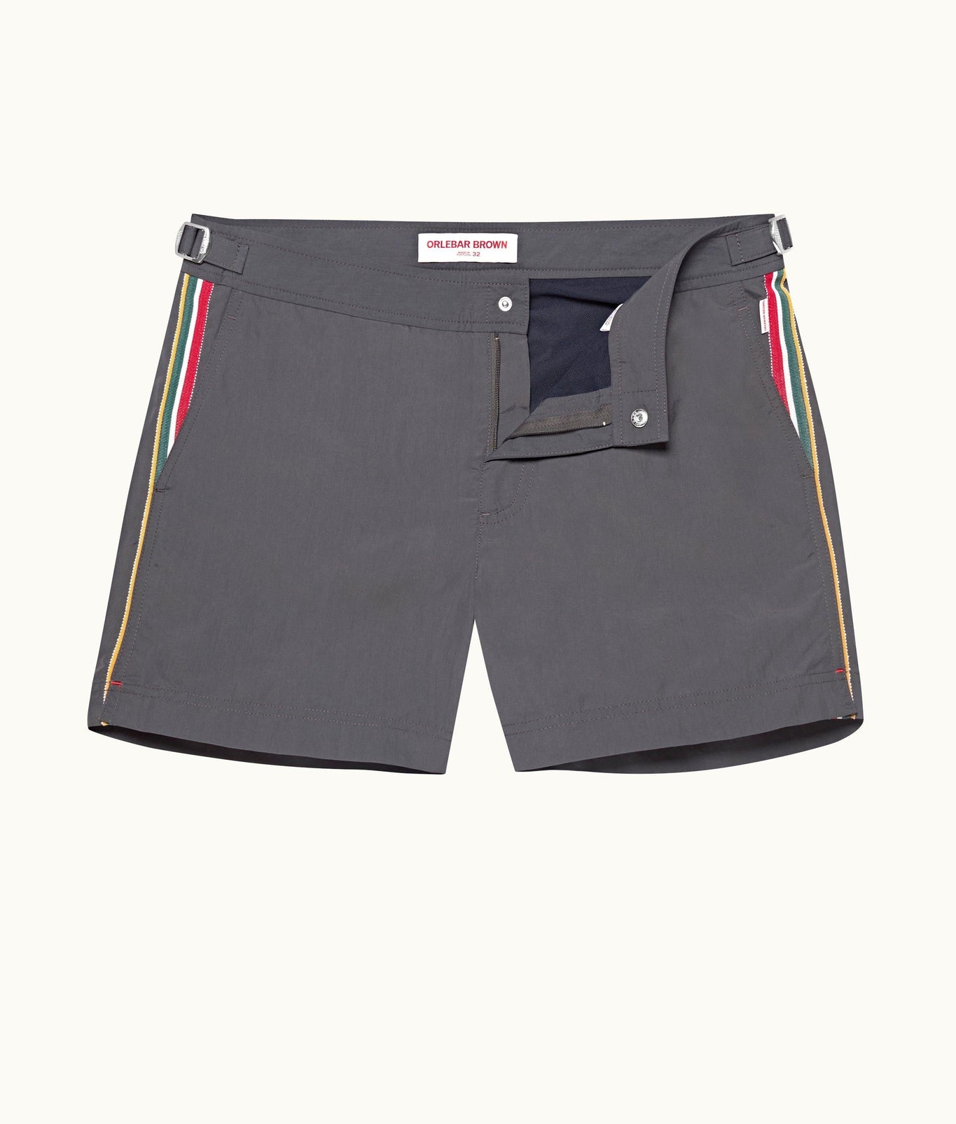 Setter Shorter-Length Concealed Ob Tape Swim Shorts | Piranha Grey