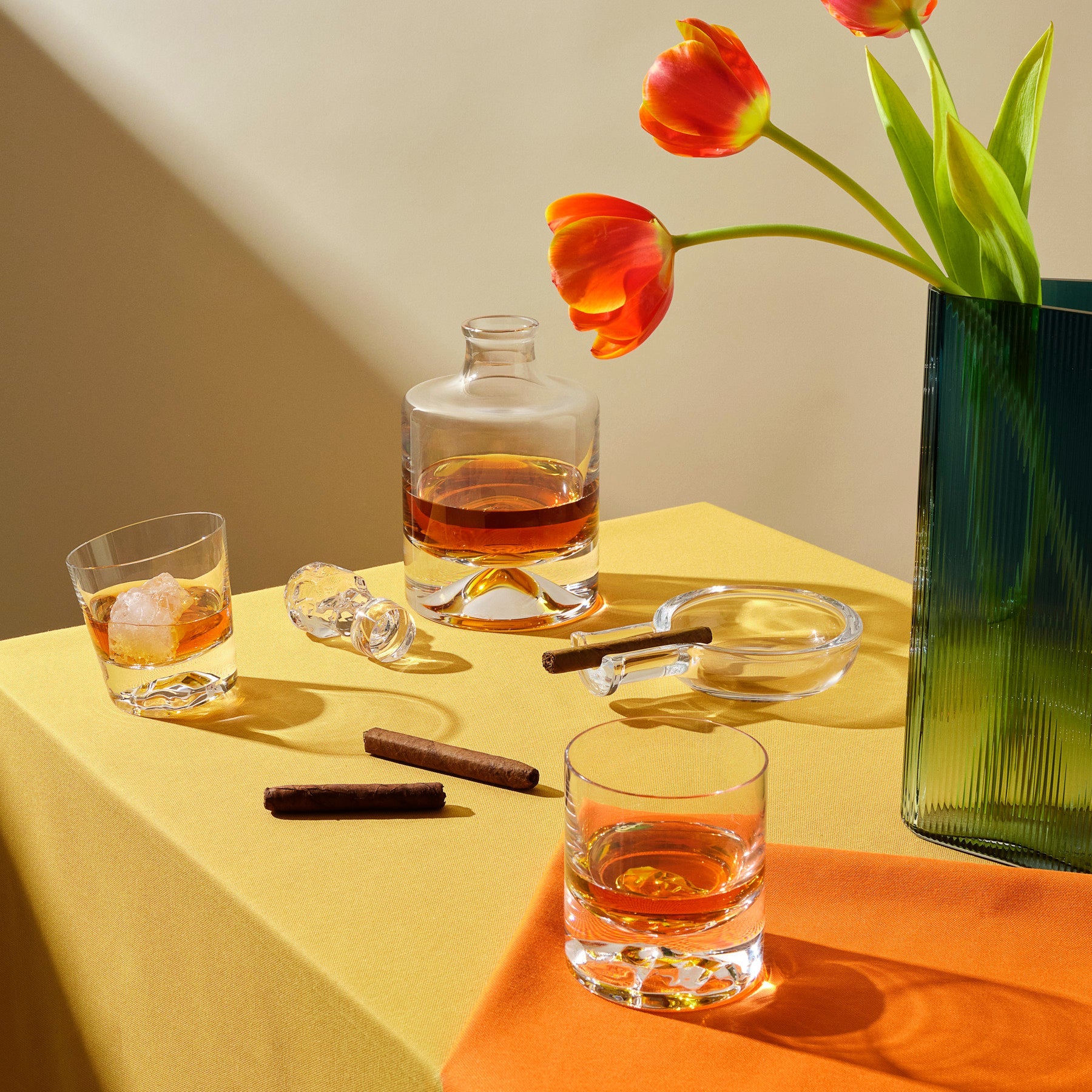 Shade Whisky Bottle | Clear Crystal