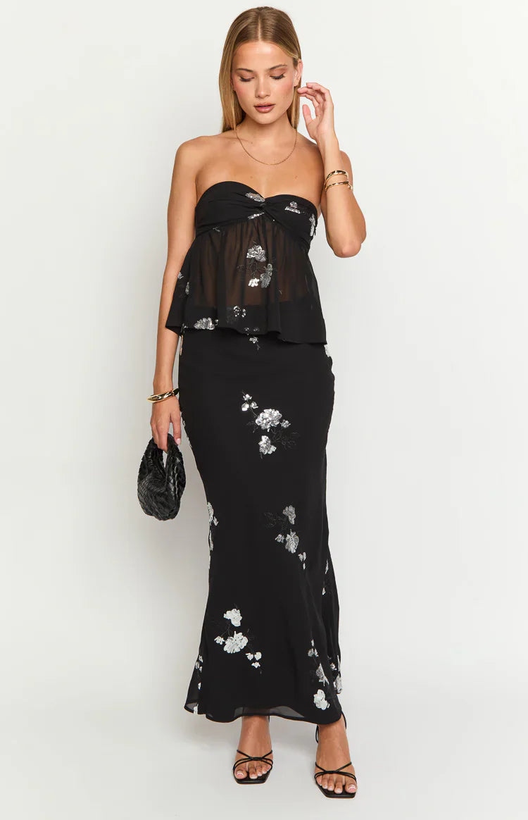 Shyla Maxi Skirt | Black