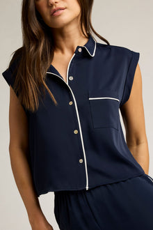 Supreme Short Sleeve Shirt | Navy