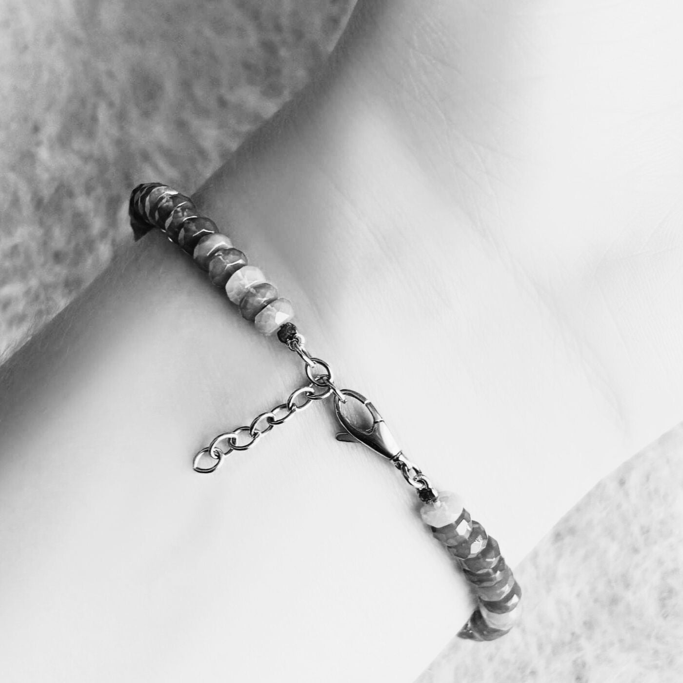 Fuchsia Faceted Opal Bracelet