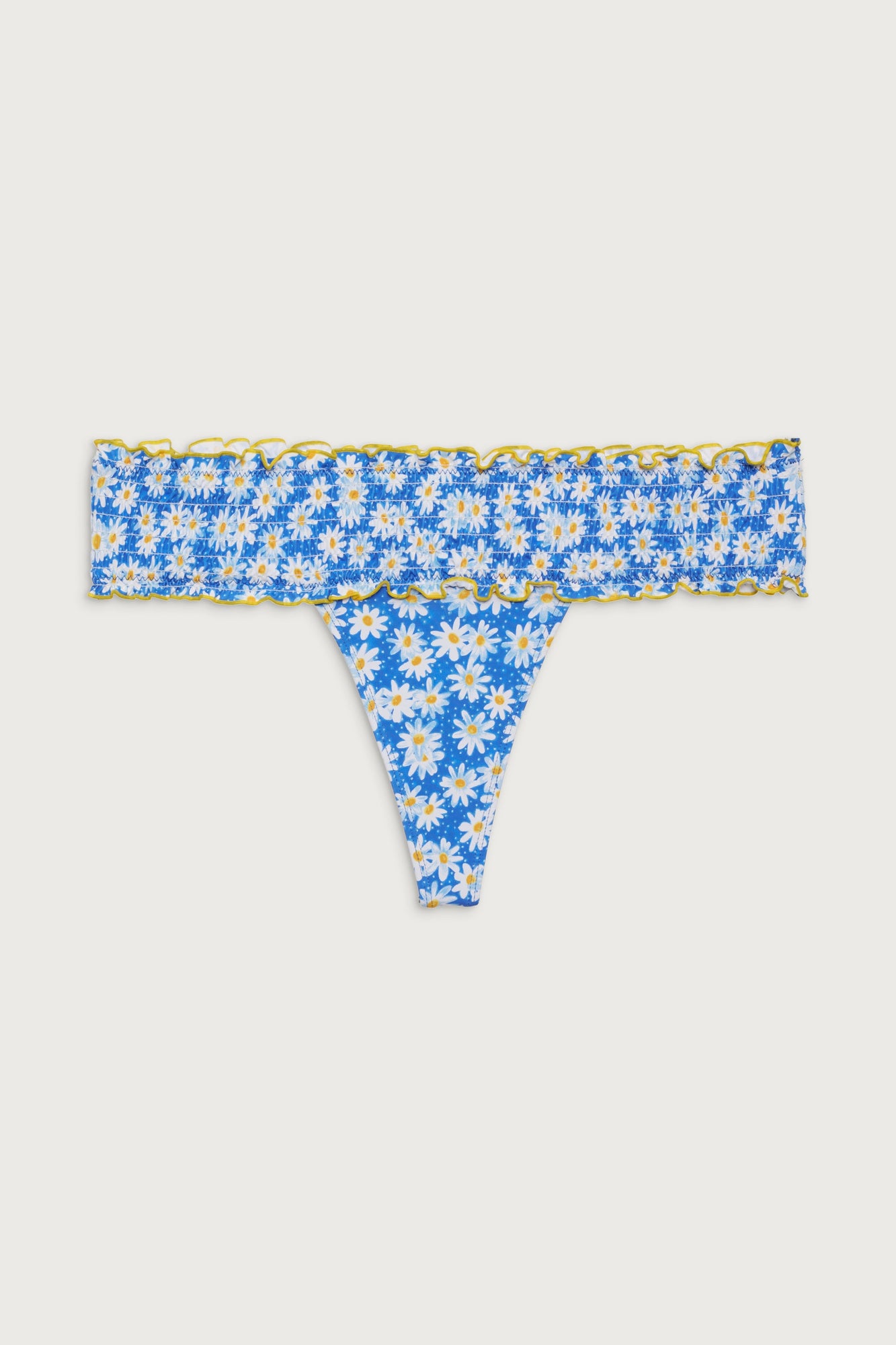 Sofie Micro Bikini Bottom - Blue Daisy