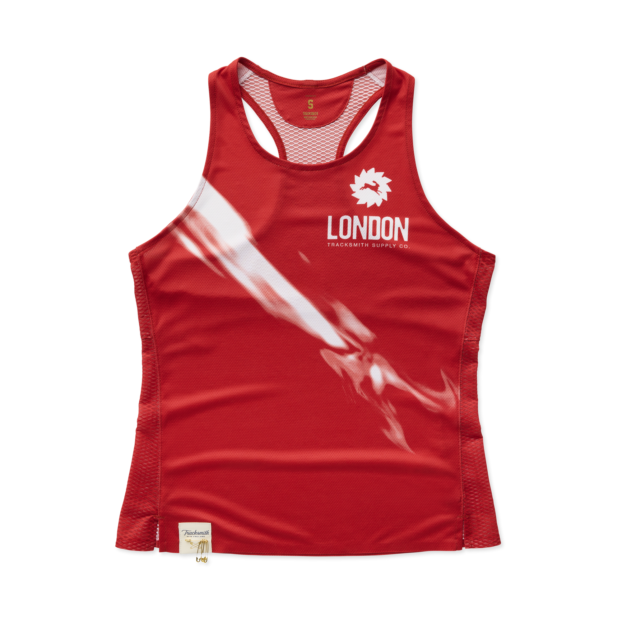 Womens | London Singlet | Red/White