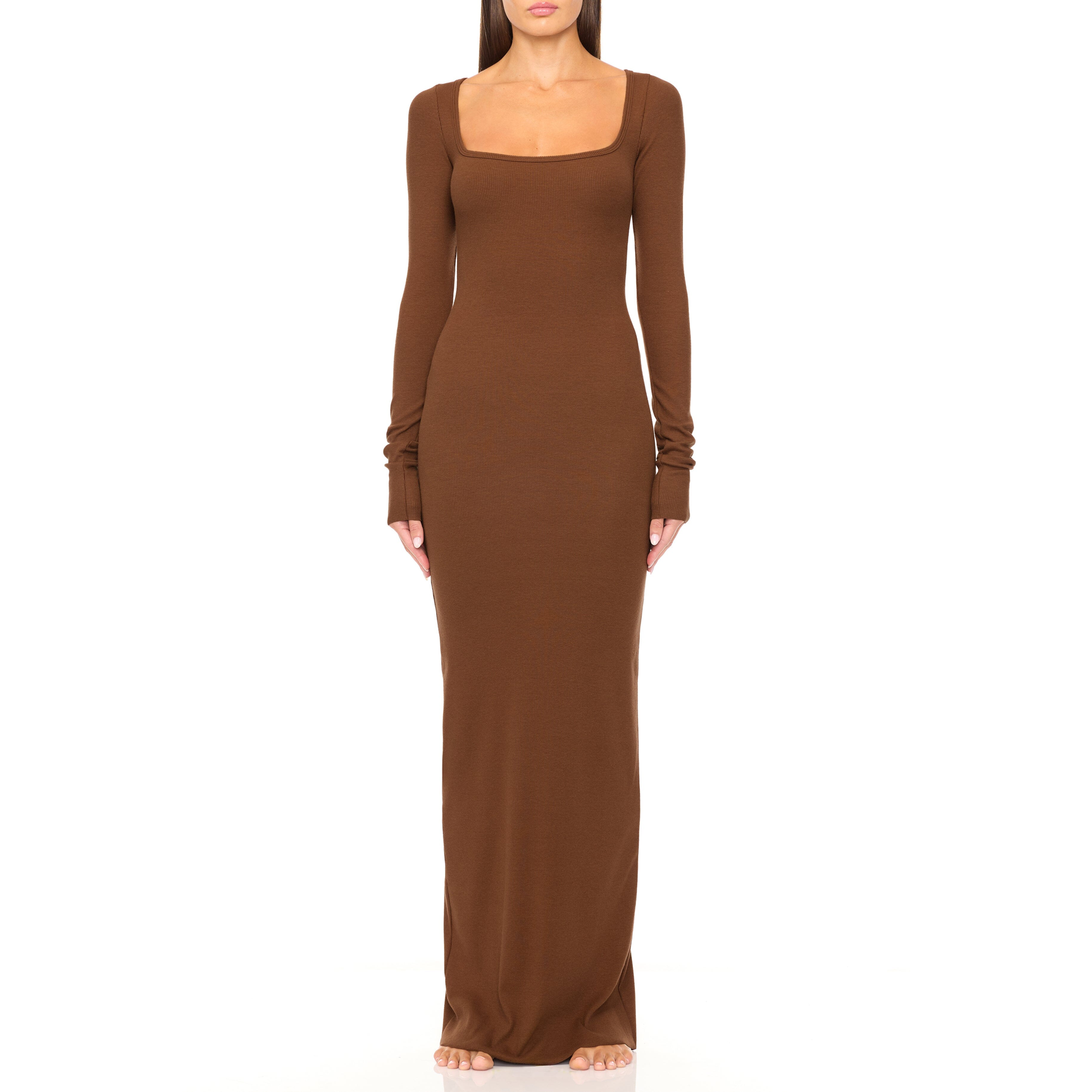 Square Neck Maxi Dress | Earth