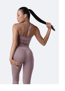 Strappy Front Top | Dusty Pink
