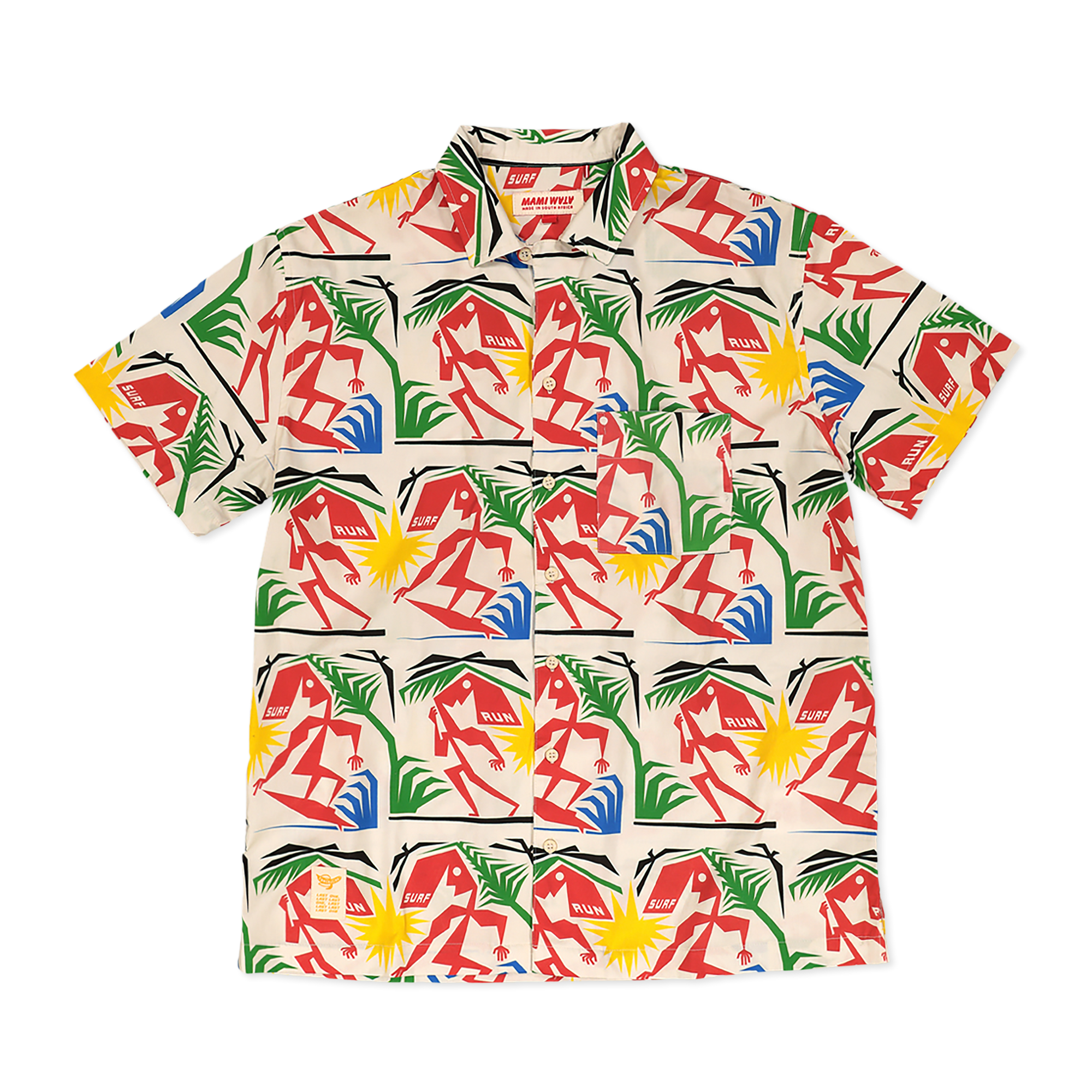 Mens | Run Surf Run Shirt | Ivory/Multi