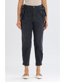 Sydney Side Tie Pant | Black