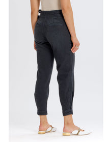 Sydney Side Tie Pant | Black