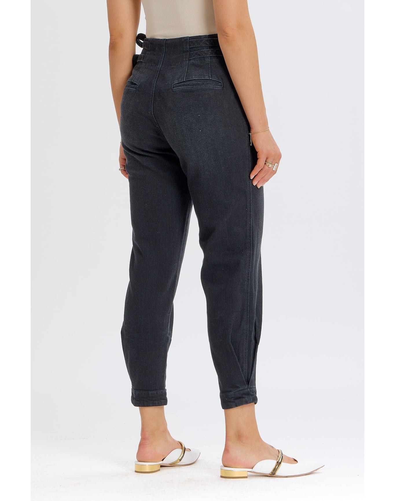 Sydney Side Tie Pant | Black