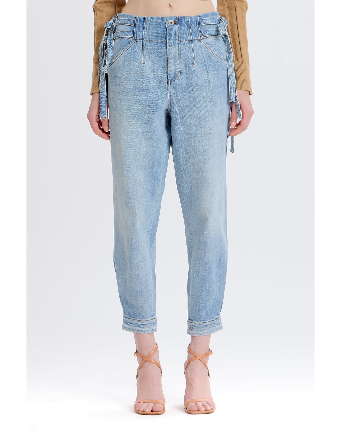 Sydney Side Tie Pant | Washed Indigo