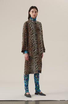 Floral Mesh Leggings | Azure Blue