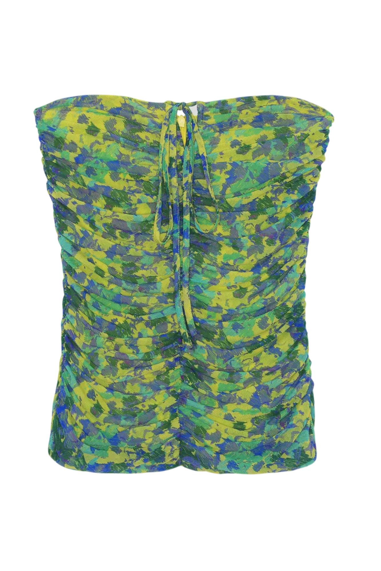 Mesh Ruched Halter Top | Sulphur Spring