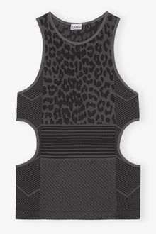 Seamless Jacquard Top | Black