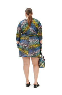 Mesh Cutout Mini Dress | Multicolor