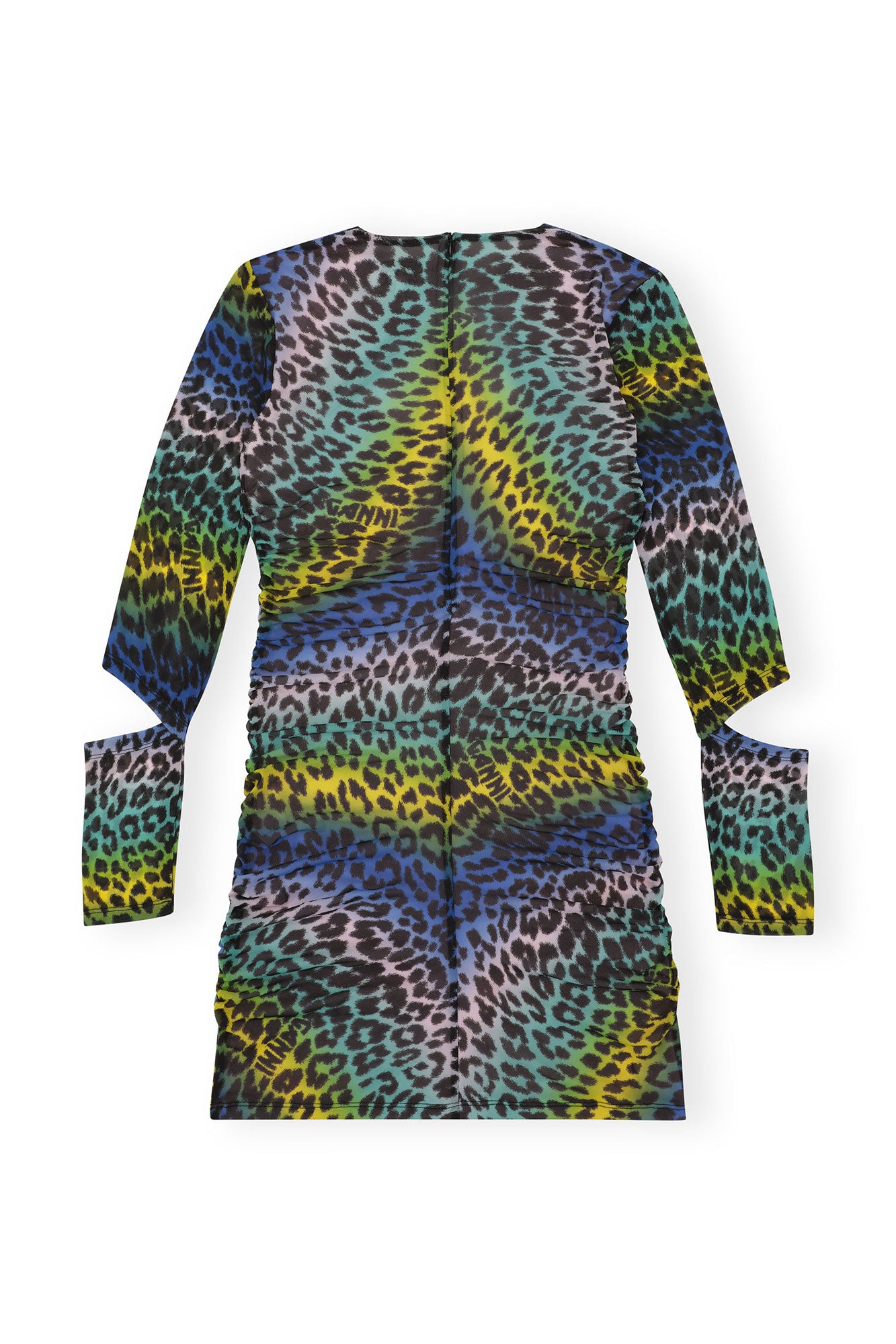 Mesh Cutout Mini Dress | Multicolor