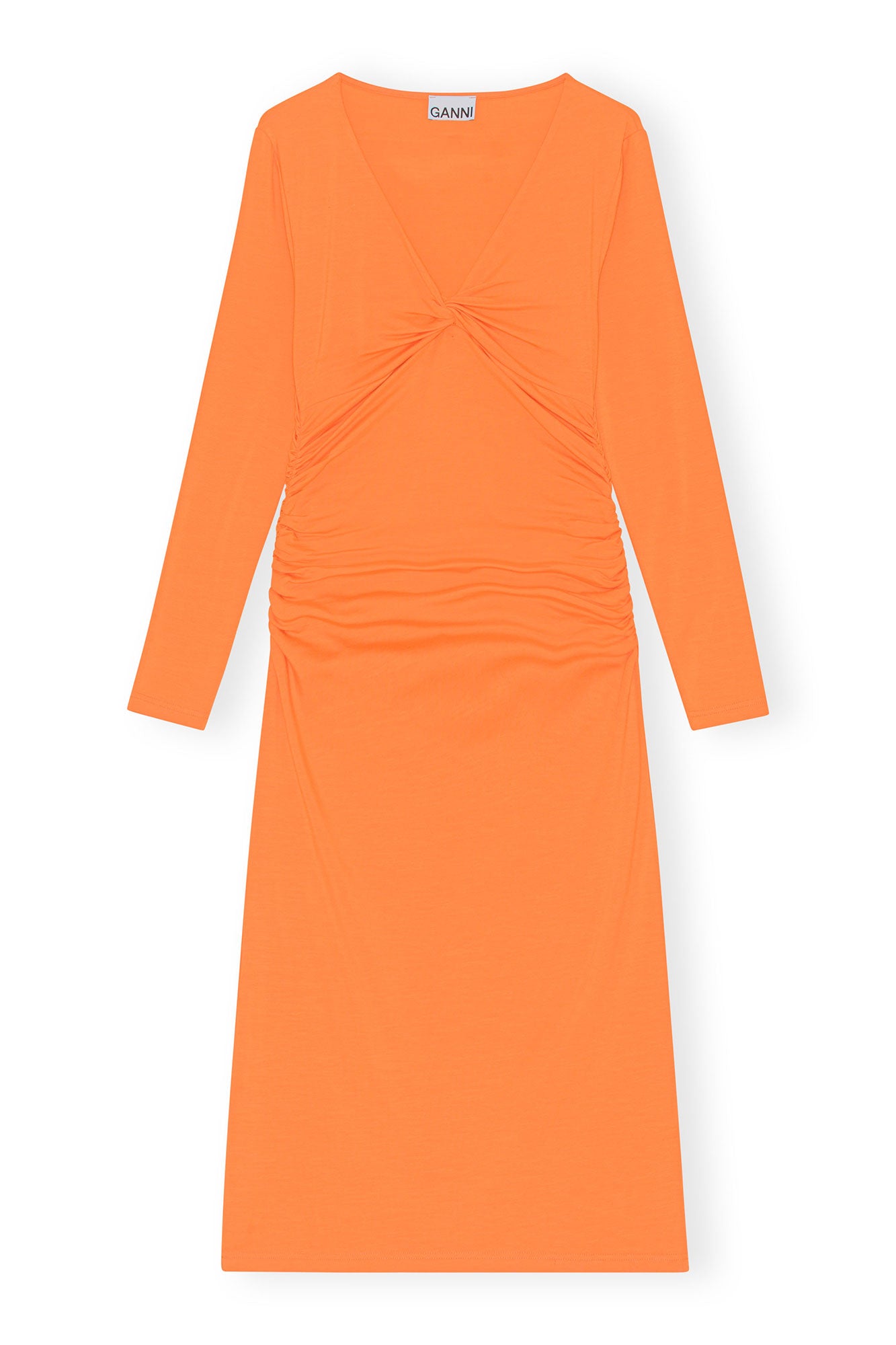 Jersey Midi Dress | Vibrant Orange
