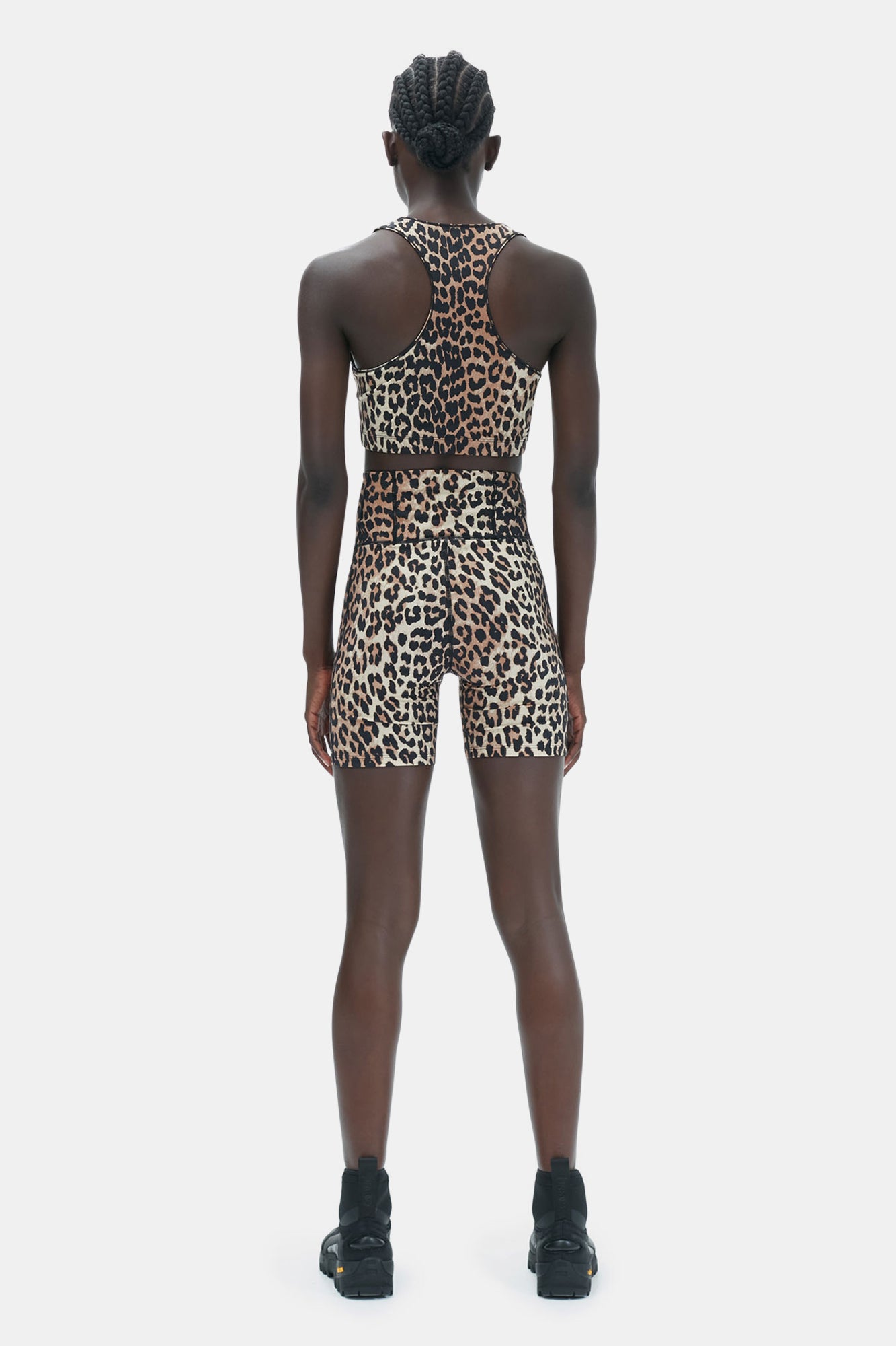 Active Racerback Zipper Top | Leopard