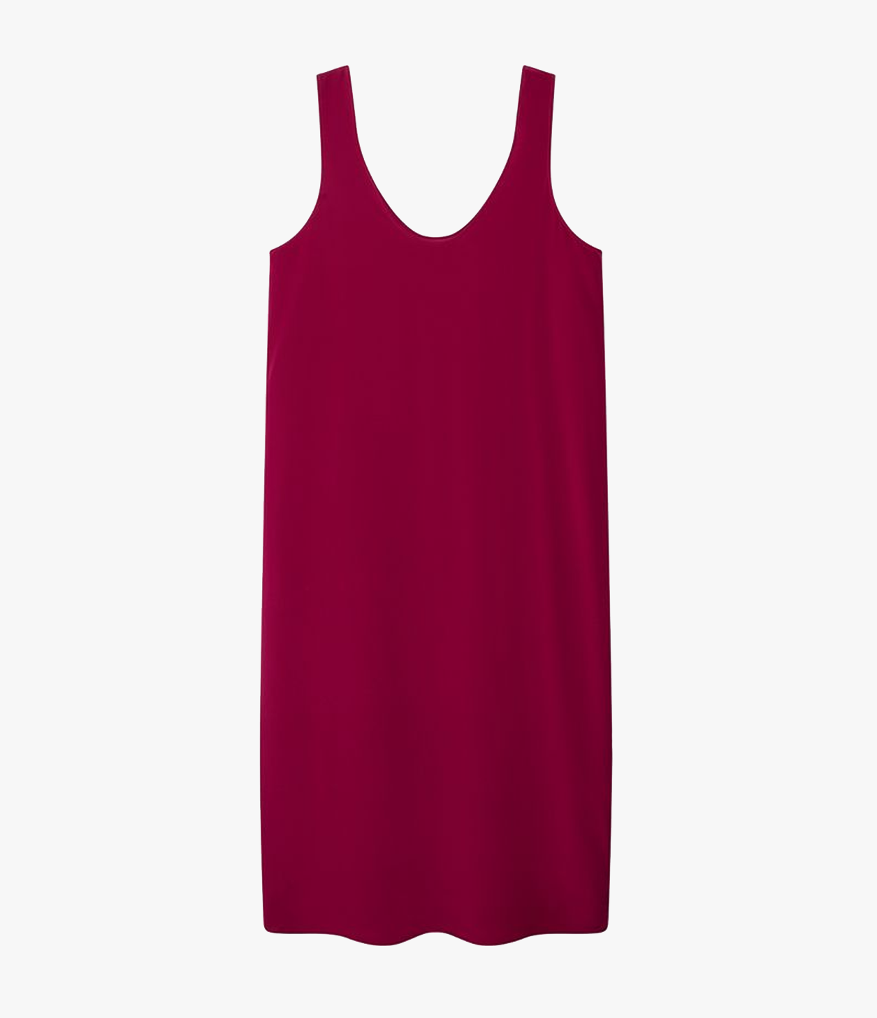 Another Tomorrow Silk Tank Dress in Magenta – Silk Women's Dress