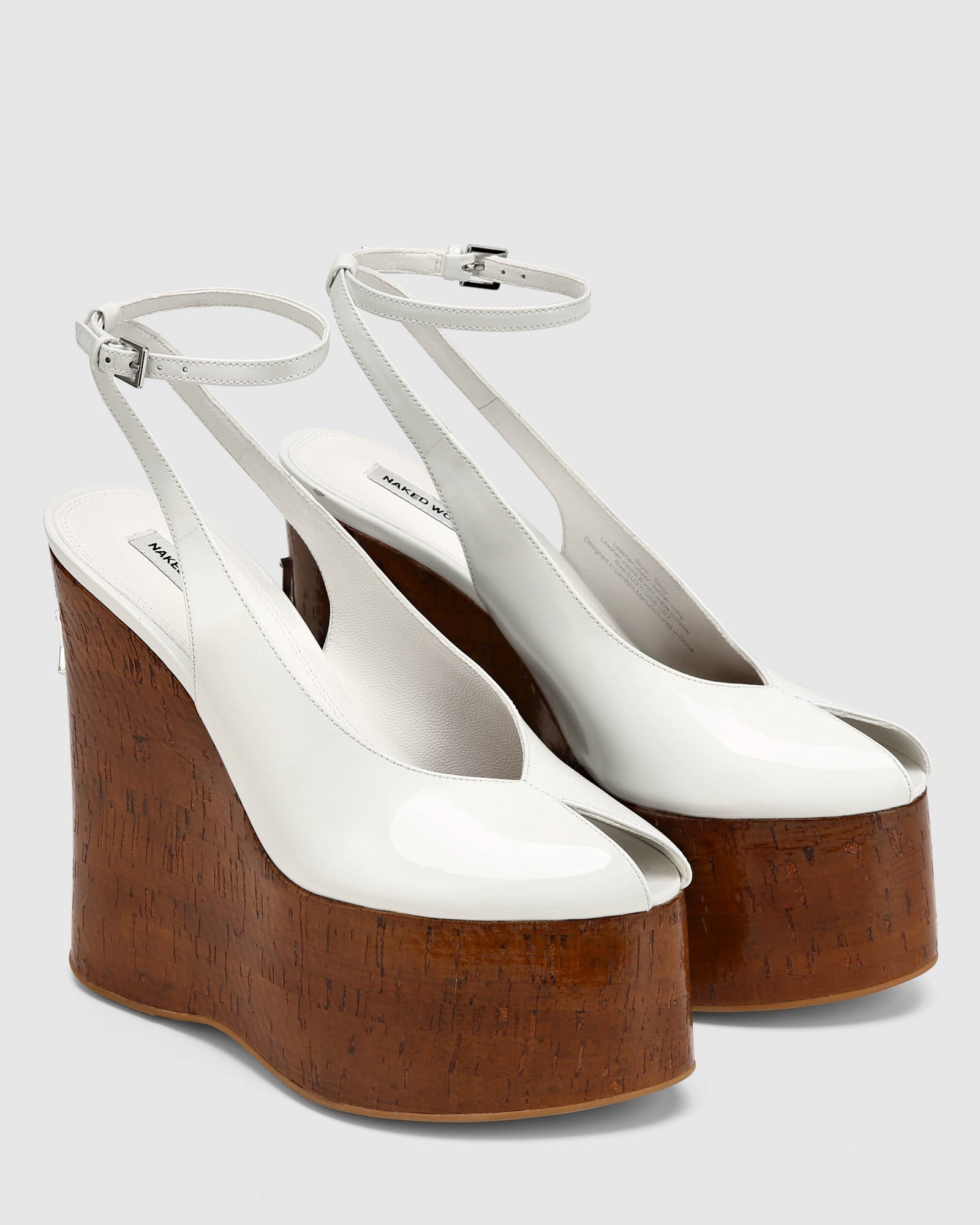 Womens | Tansy Patent Heel | White