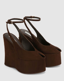 Womens | Tansy Suede Heel | Brown