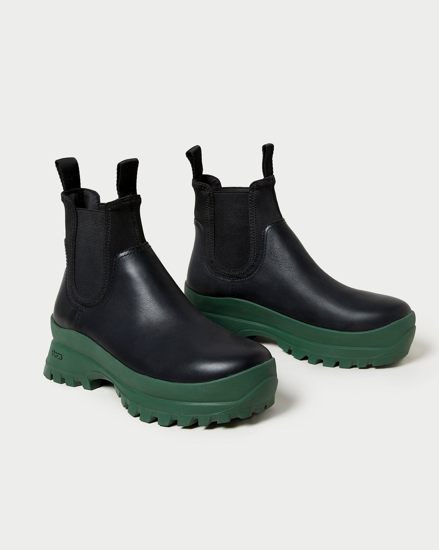 Tara Weather Boot | Black/Green