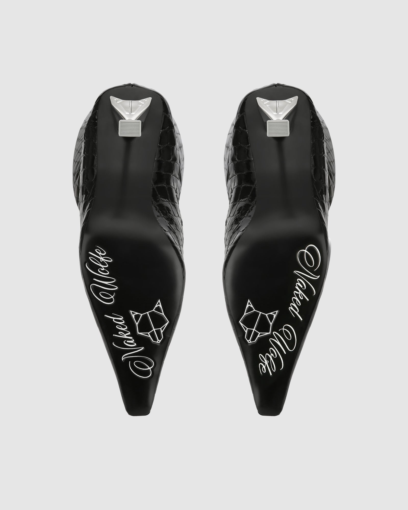 Womens | Texas Croc Patent Leather Boot | Black