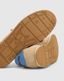 Mens | The Ballet Hairy Suede Sneaker | Oat