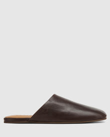 Mens | The Reaper Leather Mule | Brown