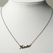 Natalie Name Necklace | 14K Yellow Gold