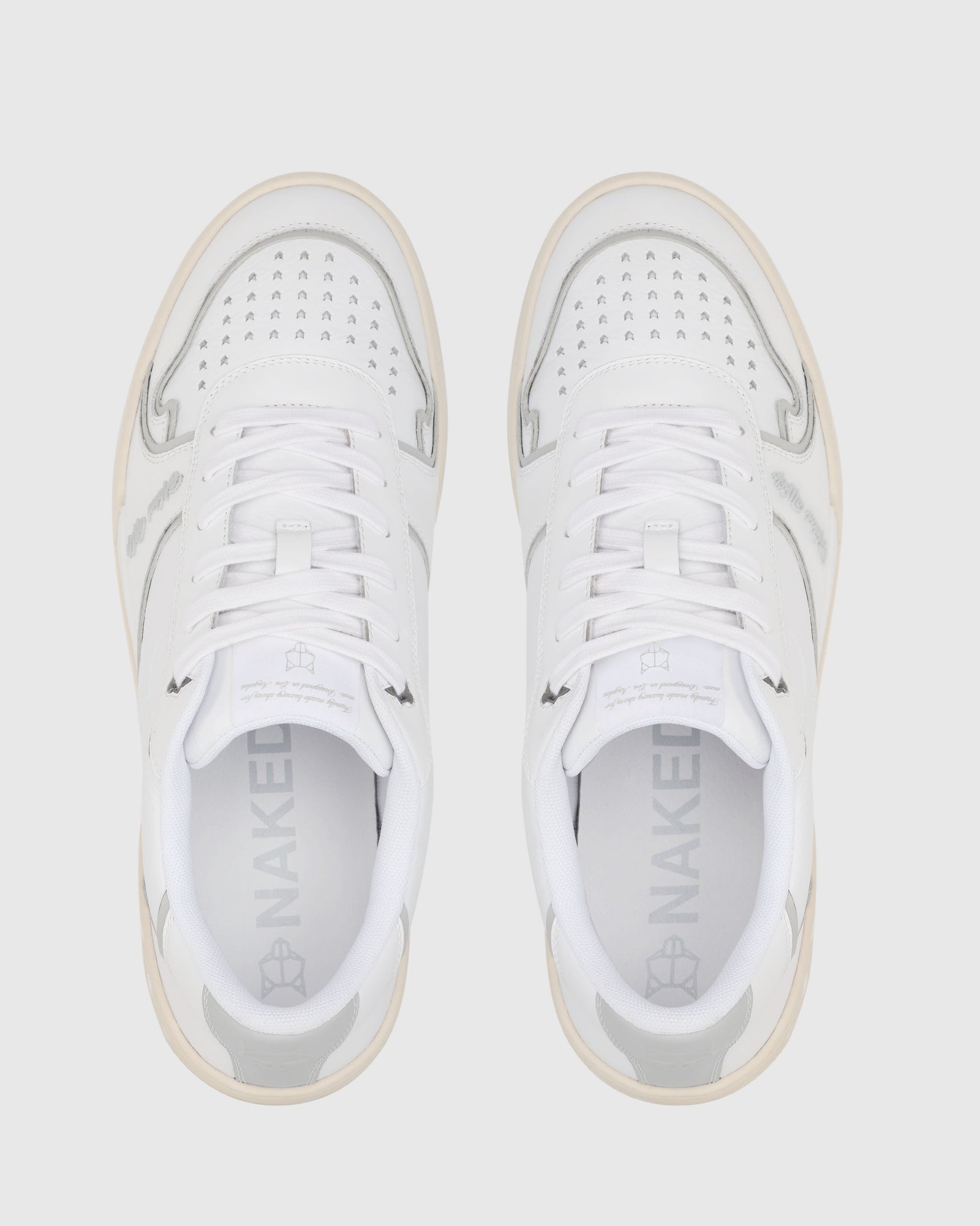 Mens | Transmission Leather Sneaker | White/Grey