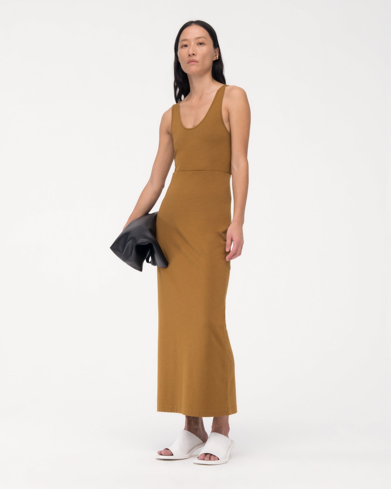 Another Tomorrow Tube Skirt in Tapenade – Cotton Women's Skirt