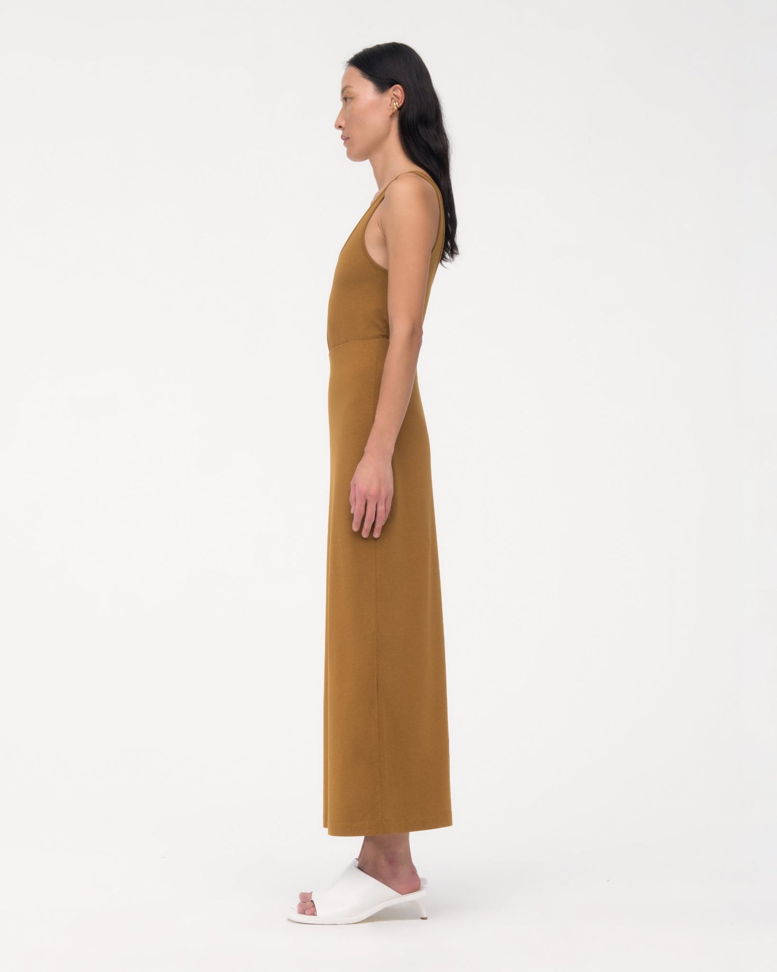 Another Tomorrow Tube Skirt in Tapenade – Cotton Women's Skirt
