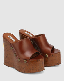 Womens | Tulip Heel | Tan