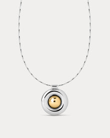 The Chrome Orb Pendant Necklace | Silver