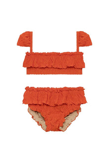 Kids | Cabana Bikini Set | Tangerine