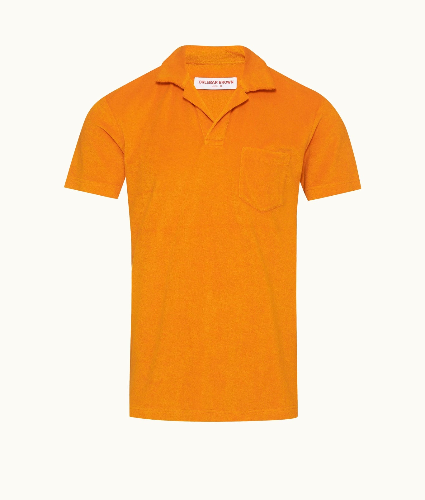 Terry Towelling Tailored Fit Cotton Towelling Polo Shirt | Ember