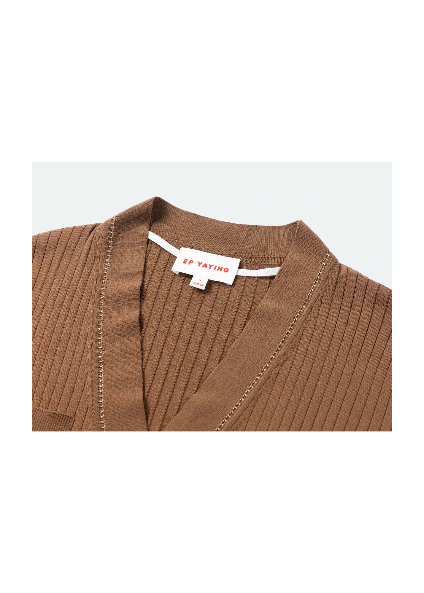 Texture Knit Cardigan | Brown