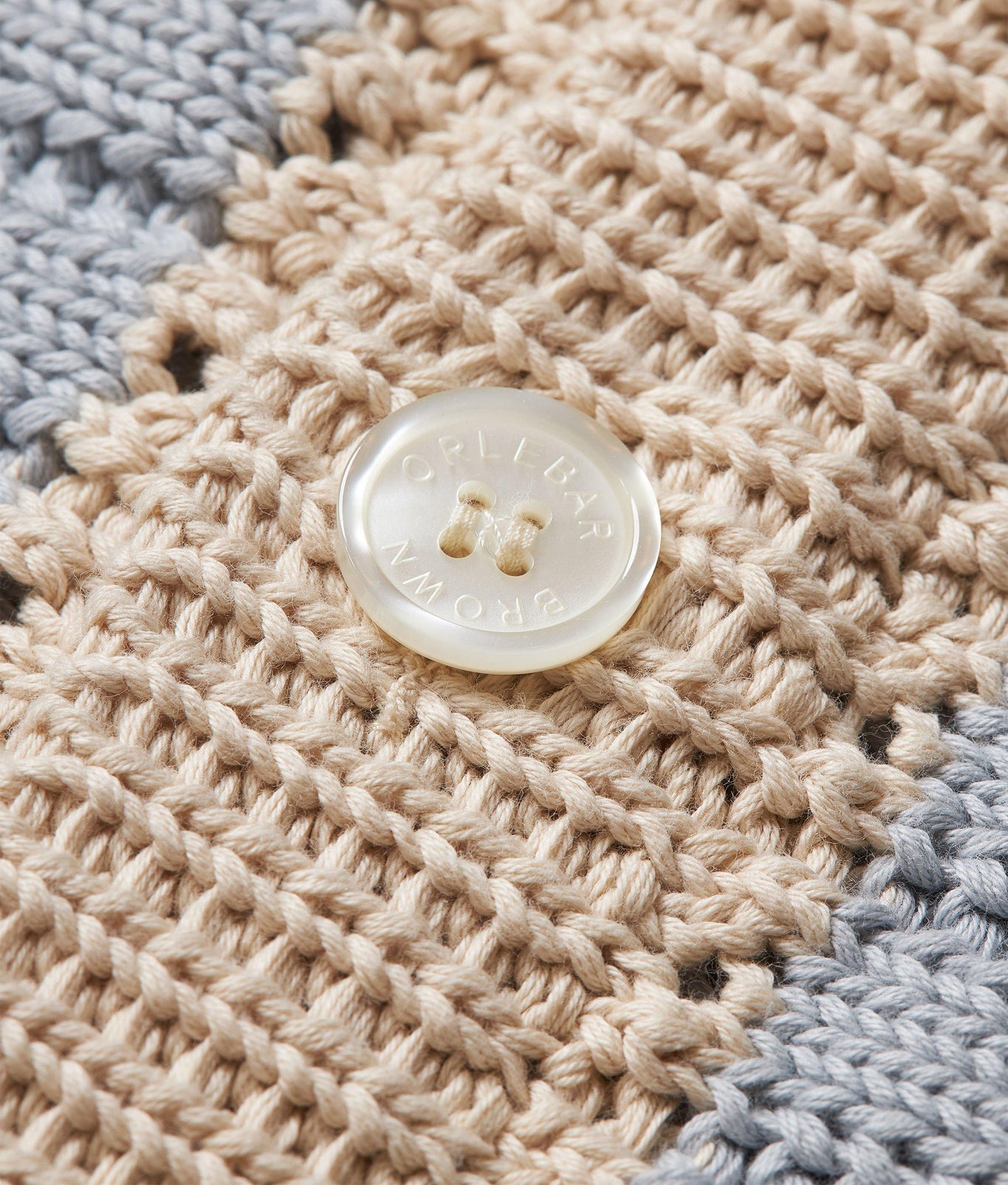 Thomas Crochet Crochet Stripe Organic Cotton Shirt Knitted | Light Sky Pool/White Sand
