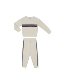 Toddler | Cozychic Ultra Lite Multi Stripe Pullover | Cream Multi
