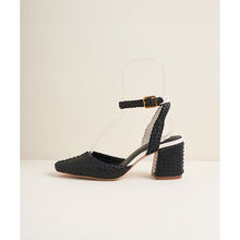 Toni Classy Woven Block Heel | Tux