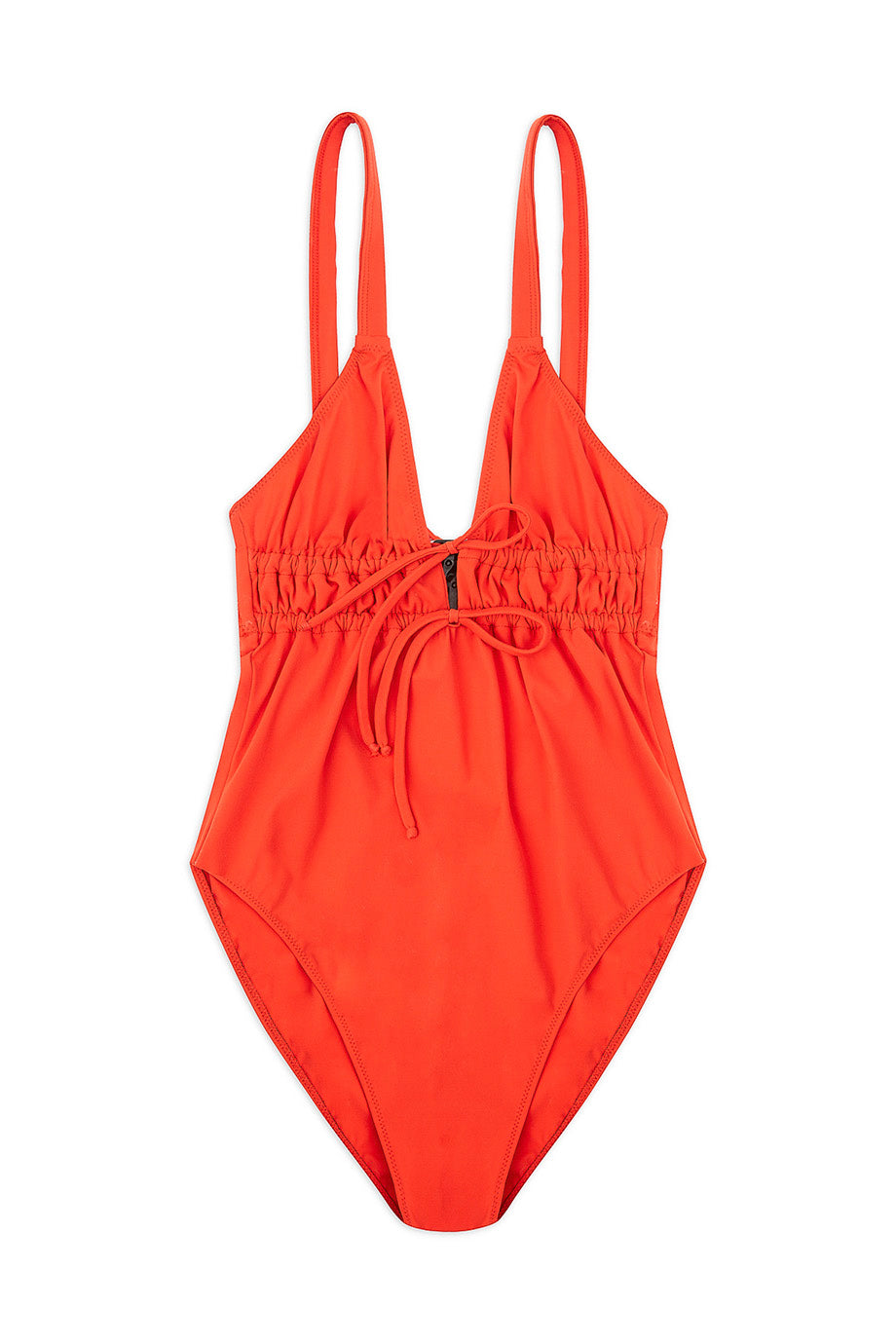 Tori Triangle Tie Detailed One Piece Suit | Poppy