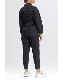 Twill Boiler Suit | Black