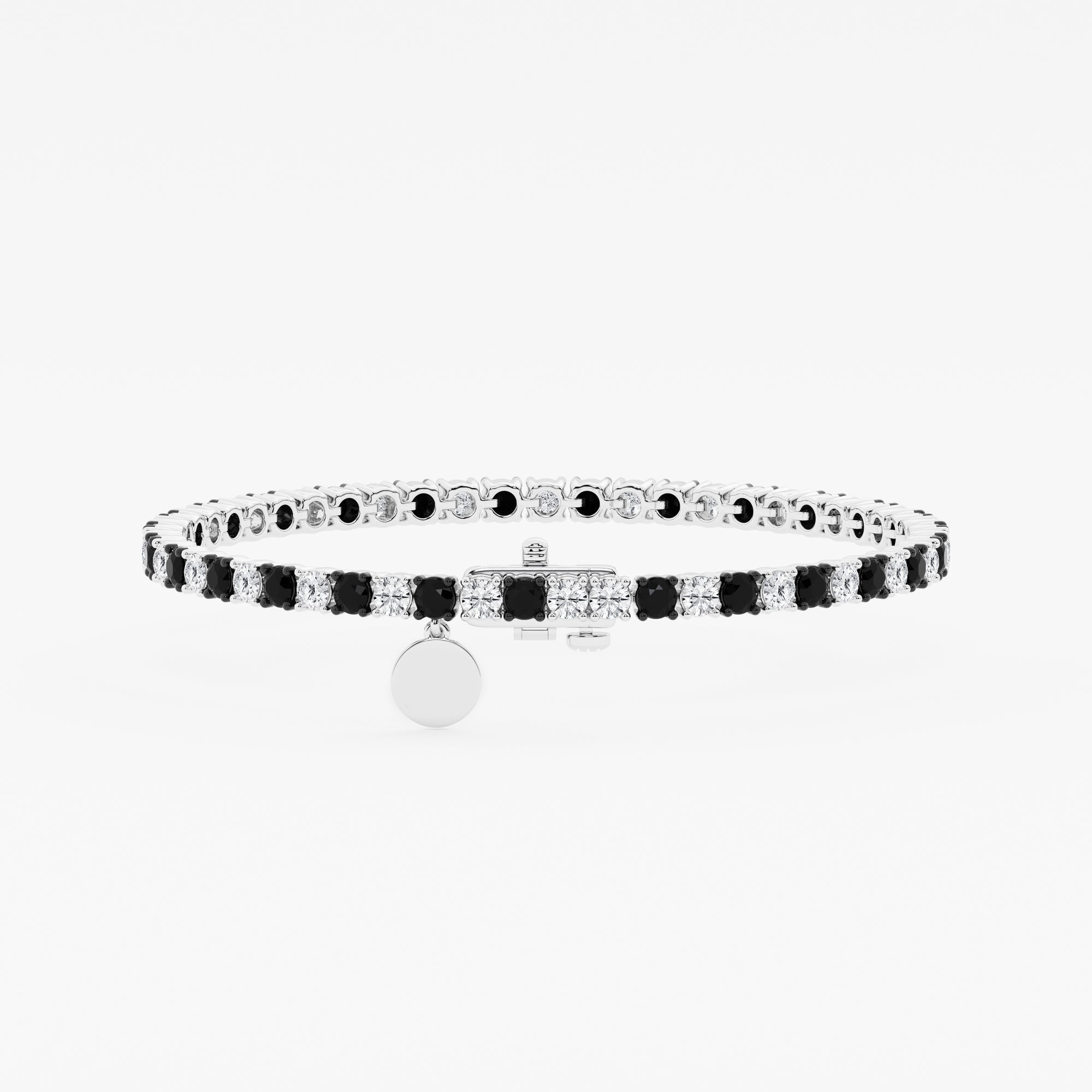 5.50 CT Round Lab-Grown Diamond | Bracelet | 925 Sterling Silver | G Color | SI Clarity