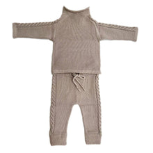 Unisex | Braided Fine Wool Lounge Set | Cappucino